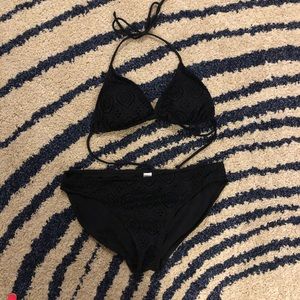 Black bikini bathing suit